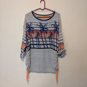 Free People Sunset Three Quarter Sleeve Sweater